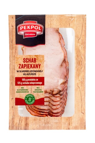 Schab zapiekany w karmelizowanej glazurze plastry 100g Pekpol